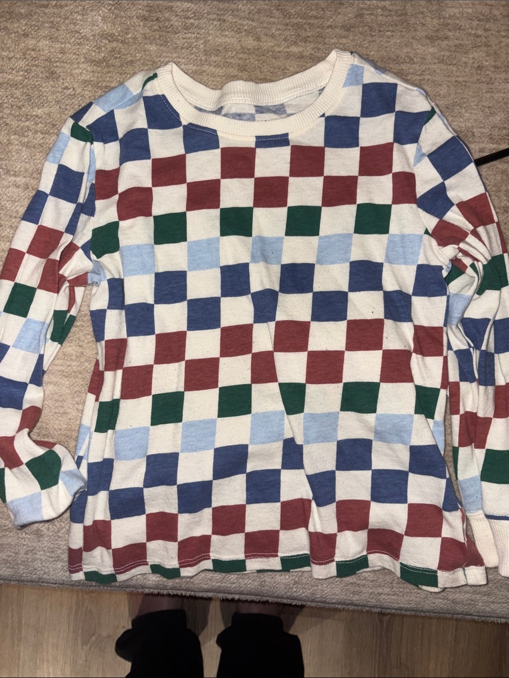 3/$15! Boys size 6 long sleeve shirt Old Navy Kid shirt White, Blue, Red, Green
